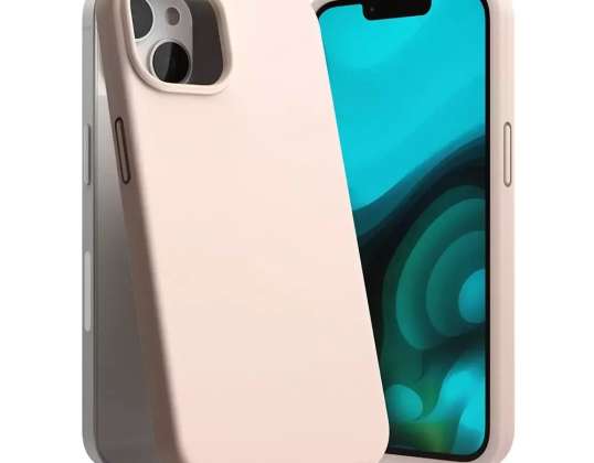 Inel de silicon caz pentru Apple iPhone 14 Plus nisip roz
