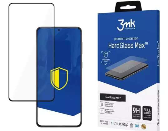 Szkło hartowane na ekran 3mk HardGlass Max do Samsung Galaxy S23 5G Bl