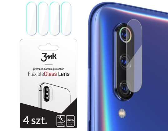 4x Sklo 3MK Flexibilné sklo pre objektív fotoaparátu pre Xiaomi Mi 9
