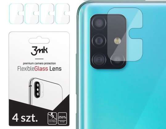 Verre pour 3mk Flexible Glass x4 Camera Lens pour Samsung Galaxy A51