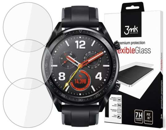 3mk x3 elastīgs stikls 7H Huawei Watch GT