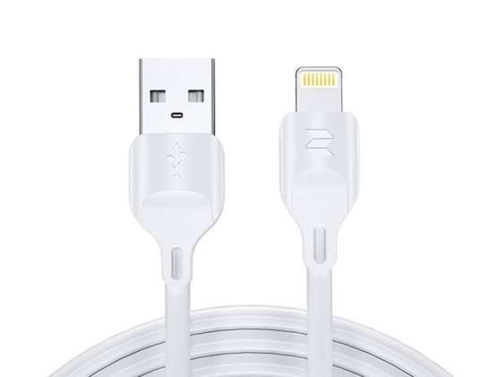 1m Rock Space Z12 cable for iPhone iPad iPod 2A white