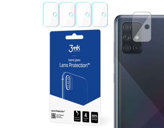 Стъклен обектив на камерата 3mk хибридно стъкло x4 за Samsung Galaxy A71
