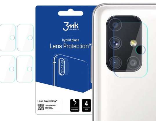 Glass x4 for 3mk Camera Lens for Samsung Galaxy M51