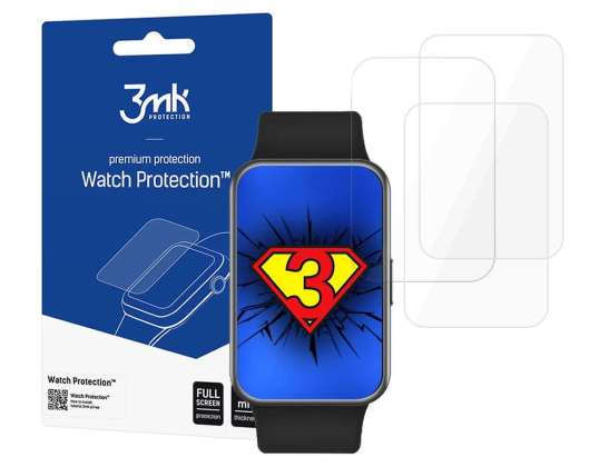 x3 3mk Protección del reloj protector de pantalla para Huawei Watch Fit