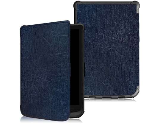 Caixa Alogia para PocketBook Basic Lux 2 616/ Touch Lux 4 627 azul marinho