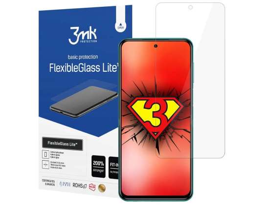 Verre hybride 3mk Flexible Glass Lite pour Xiaomi Redmi Note 9S / Pro /