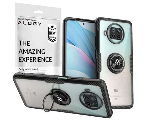 Case Alogy Ring Holder Clear Armor per Xiaomi Mi 10T Lite nero