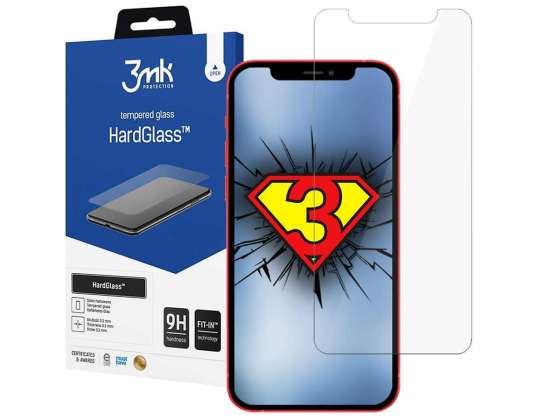 Karastatud klaas 3mk HardGlass 9H Apple iPhone 12 Pro Max jaoks