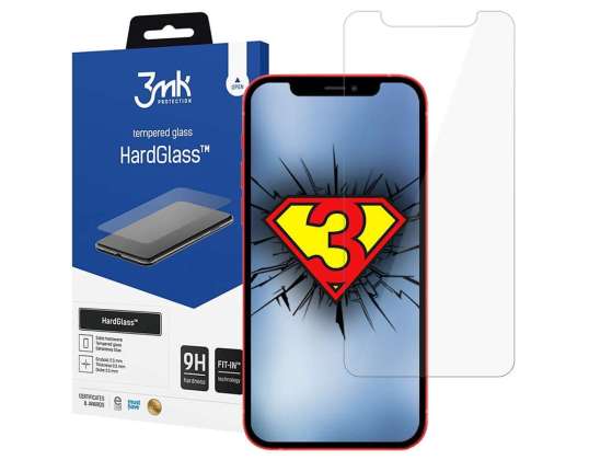 Tempered Glass 3mk HardGlass 9H for Apple iPhone 12/ 12 Pro