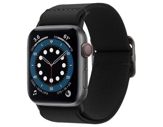 Apple Watch için Spigen Fit Lite Kayış 2/3/4/5/6/7/SE 42/44/45mm Siyah