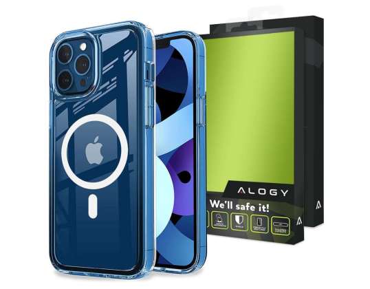 MagSafe Alogy Case für Qi Ladegeräte für iPhone 12 Pro Max Transparent