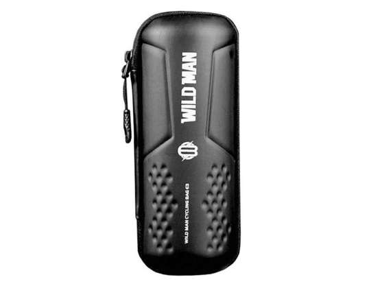 Pouch bag pannier for water bottle bike holder Wildman Bag E3 0,8l Black