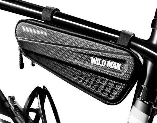 Pyörälaukkulaukku polkupyöräteline Wildman Laukku ES4 1,2l Musta