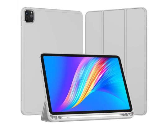 Alogy Smart Case Federmäppchen Flip Case für iPad Pro 11 2021 Grau