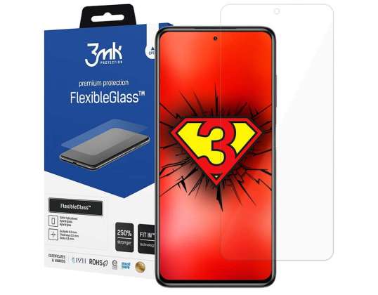 3mk Vidro híbrido vidro flexível 7H para Xiaomi Poco X3 Pro