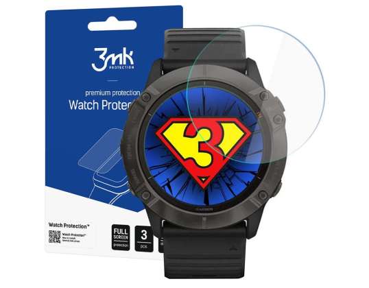 x3 3mk Watch Protection Screen Protector for Garmin Fenix 6x Pro