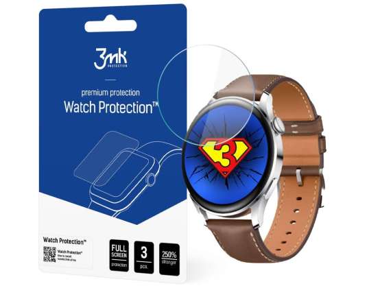 x3 3mk Uhrenschutz Displayschutzfolie für Huawei Watch 3