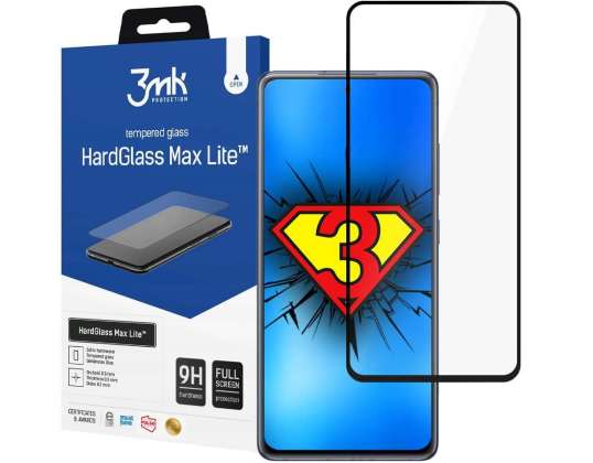 3mk verre trempé HardGlass Max Lite pour Galaxy S20 FE 5G / S20 Lite B