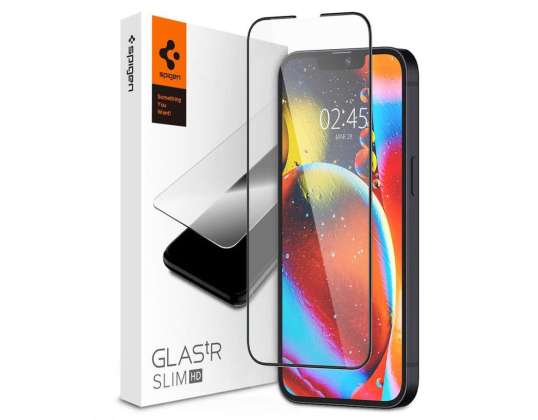 Spigen Glas.tR Slim FC Steklo za Apple iPhone 13/ 13 Pro/ 14 Bl