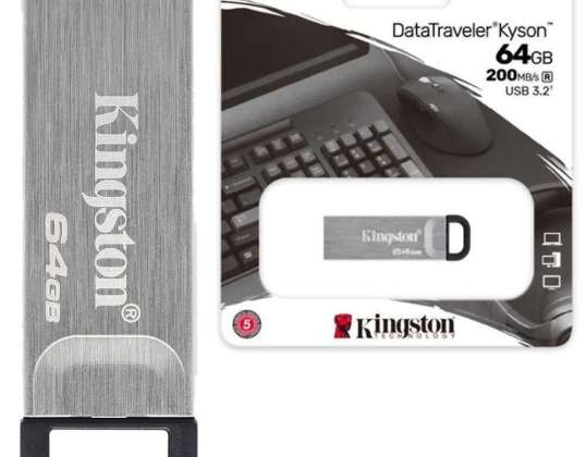 Kingston USB 3.2 DataTraveler DT Kyson 64 ГБ 200 МБ/с