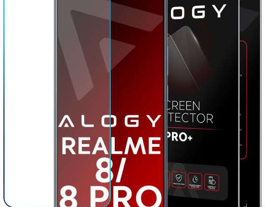 9H herdet glass alogy skjermbeskytter raskt for Realme 8/8 Pro
