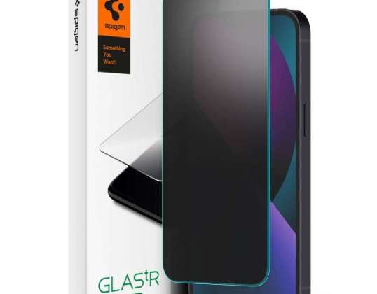 "Spigen Glas.TR Slim Privacy" grūdintas stiklas, skirtas "Apple iPhone 13 Mini".