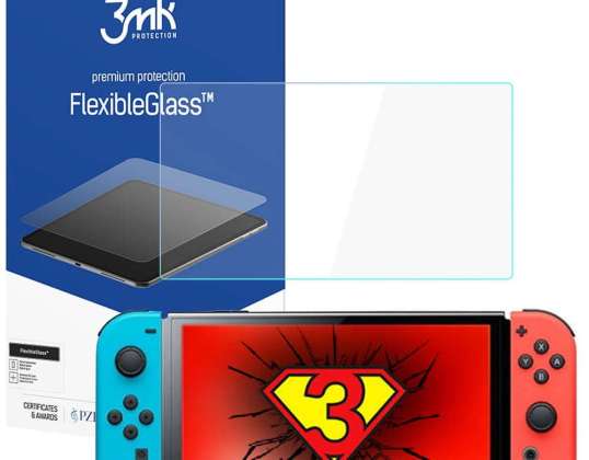 3mk hybride beschermend glas flexibel glas 7H voor Nintendo Switch Oled