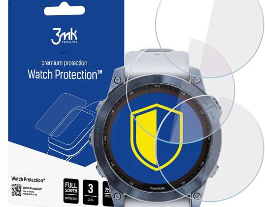 x3 3mk Watch Protection Screen Protector for Garmin Fenix 7