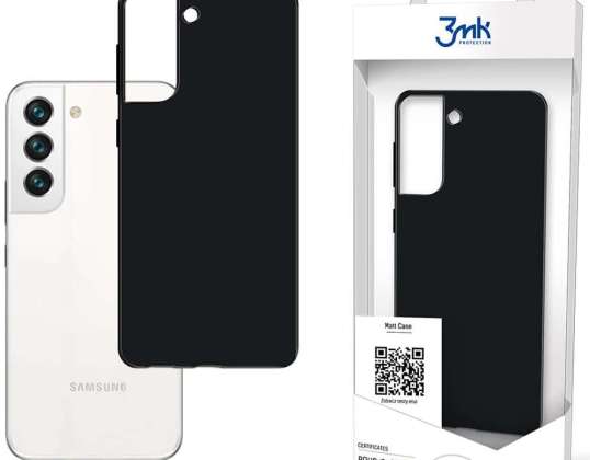 Resistant Matt Case 3mk Matt Case voor Samsung Galaxy S22 Zwart