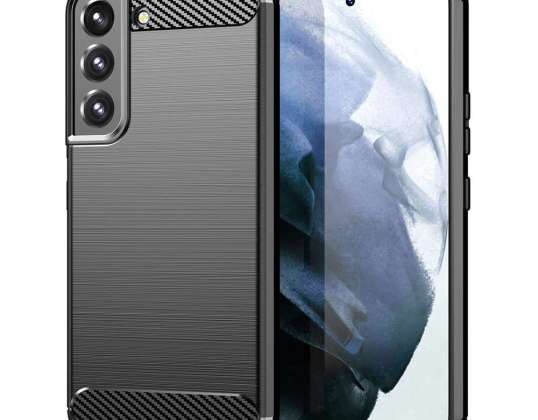 Hoesje voor Samsung Galaxy A02s Rugged Armor TPU Carbon Black