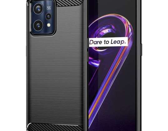 Корпус ТПУ Кейскарбон для Realme 9 Pro Черный