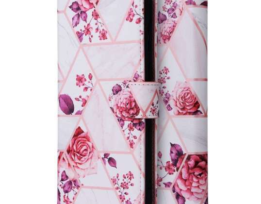 Maka apvēršanas futrālis Samsung Galaxy A13 4G / LTE ziedu rozei