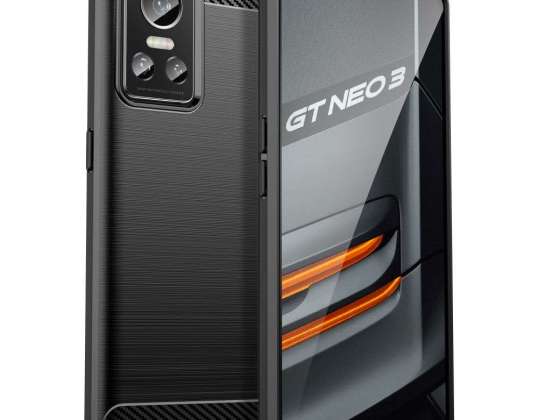 TPUCarbon-fodral för Realme GT Neo 3 Black