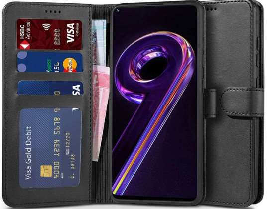 Custodia a portafoglio per Realme 9 Pro + Plus Nero