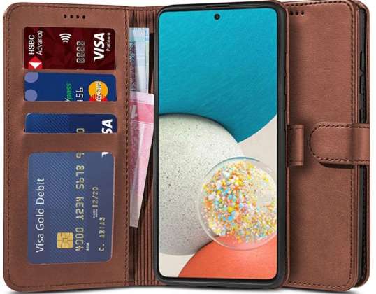 Portefeuille Wallet pour Samsung Galaxy A53 5G Marron