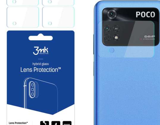 Стъкло x4 за обектив на камерата 3mk защита на обектива за Xiaomi Poco M4 Pro