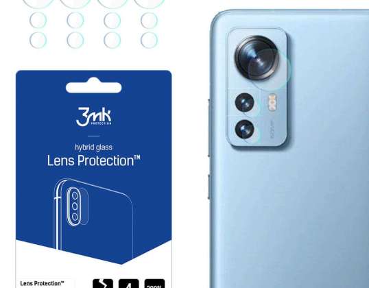 Vidro x4 para Lente da Câmera 3mk Proteção da Lente para Xiaomi 12 Pro