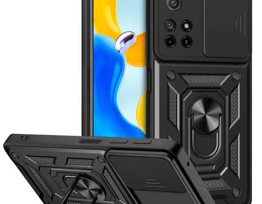 Camshield Pro Hülle für Xiaomi Redmi Note 11S 5G / Poco M4 Pro 5G Schwarz