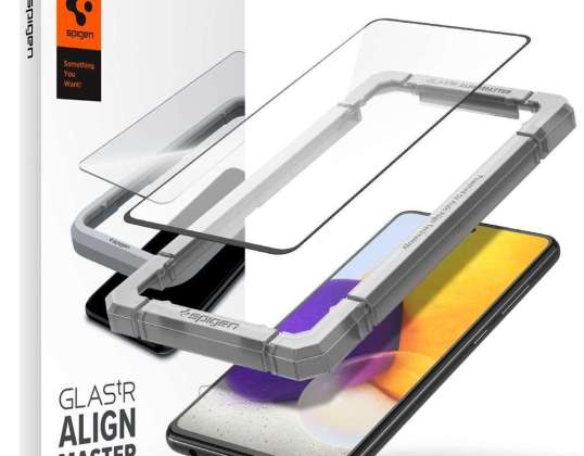 Spigen ALM Glass FC priekš Samsung Galaxy A52 / A52S Black