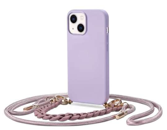 Icon Chain Case für Apple iPhone 14 Plus Violett