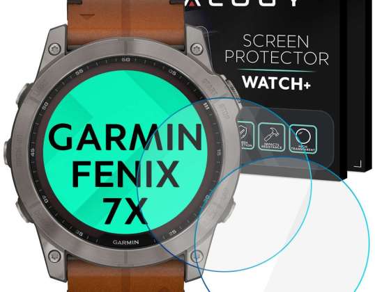 2x загартоване захисне скло для Garmin Fenix 7X Alogy Screen Pr годинник