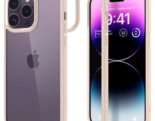Case Case Spigen Ultra Hybrid för Apple iPhone 14 Pro Max Sand