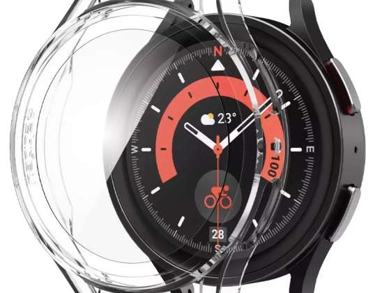 Spigen Thin Fit Case met gehard glas voor Samsung Galaxy Watch 5 Pr