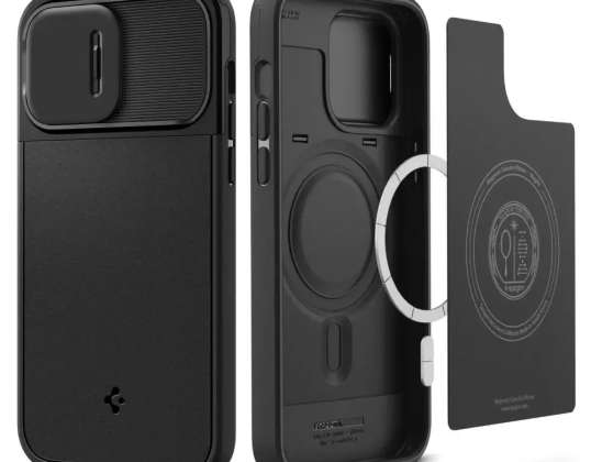 Puzdro Spigen Optik Armor Mag MagSafe pre Apple iPhone 14 Pro Max Čierne