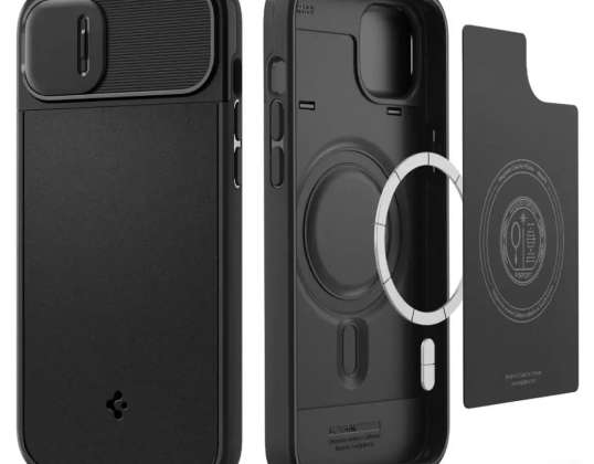 Spigen Optik Armor Mag MagSafe Hülle für Apple iPhone 14 Plus Schwarz
