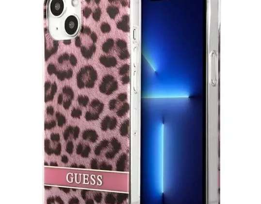 Devinez GUHCP13SHSLEOP iPhone 13 mini 5,4 « rose / rose hardcase Leopard