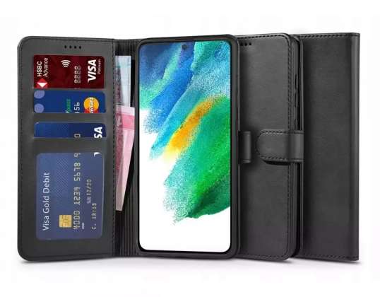 Housse de portefeuille pour Samsung Galaxy S21 FE Noir