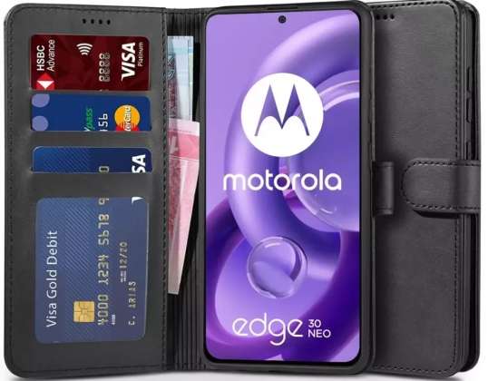 Wallet Wallet voor Motorola Edge 30 Neo Zwart