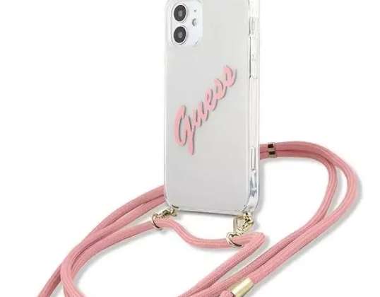 Угадайте GUHCP12SCRTVSPI iPhone 12 мини 5,4" розовый/ розовый жесткий корпус Скрипт